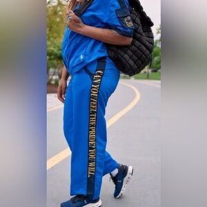 NWT FREE PEOPLE Rare! Pride Track Pants - Size M Color - Blue Combo